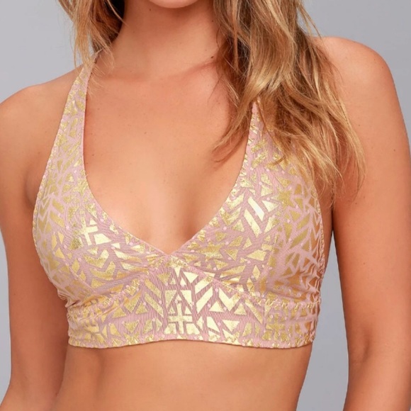 Free People Wonderland Pink Bralette Bra OB655891 - Picture 4 of 8